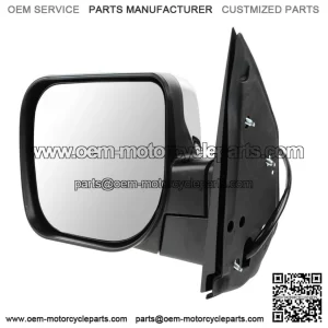 Power Heated Mirror Assembly with Memory, Turn Signal, Puddle Light, Chrome, Foldaway, Compatible with 2008-2010 Infiniti QX56, 2008-2015 Nissan Armada, 2009-2015 Titan Driver Side
