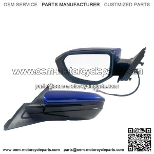 Left Driver Side Door Mirror for 2016-2021 Honda Civic LX SE Sport, Power Mirror Adjust, Manual Fold, Non-Heated, Match to Aegean Blue Metallic Pearl, Replace 76258-TBA-A02ZA