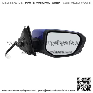 Passenger Side Mirror Compatible with 2016-2021 Honda Civic Sedan/Coupe/Hatchback Lx/Ex/Sport, Power Heated with View Camera, Blue