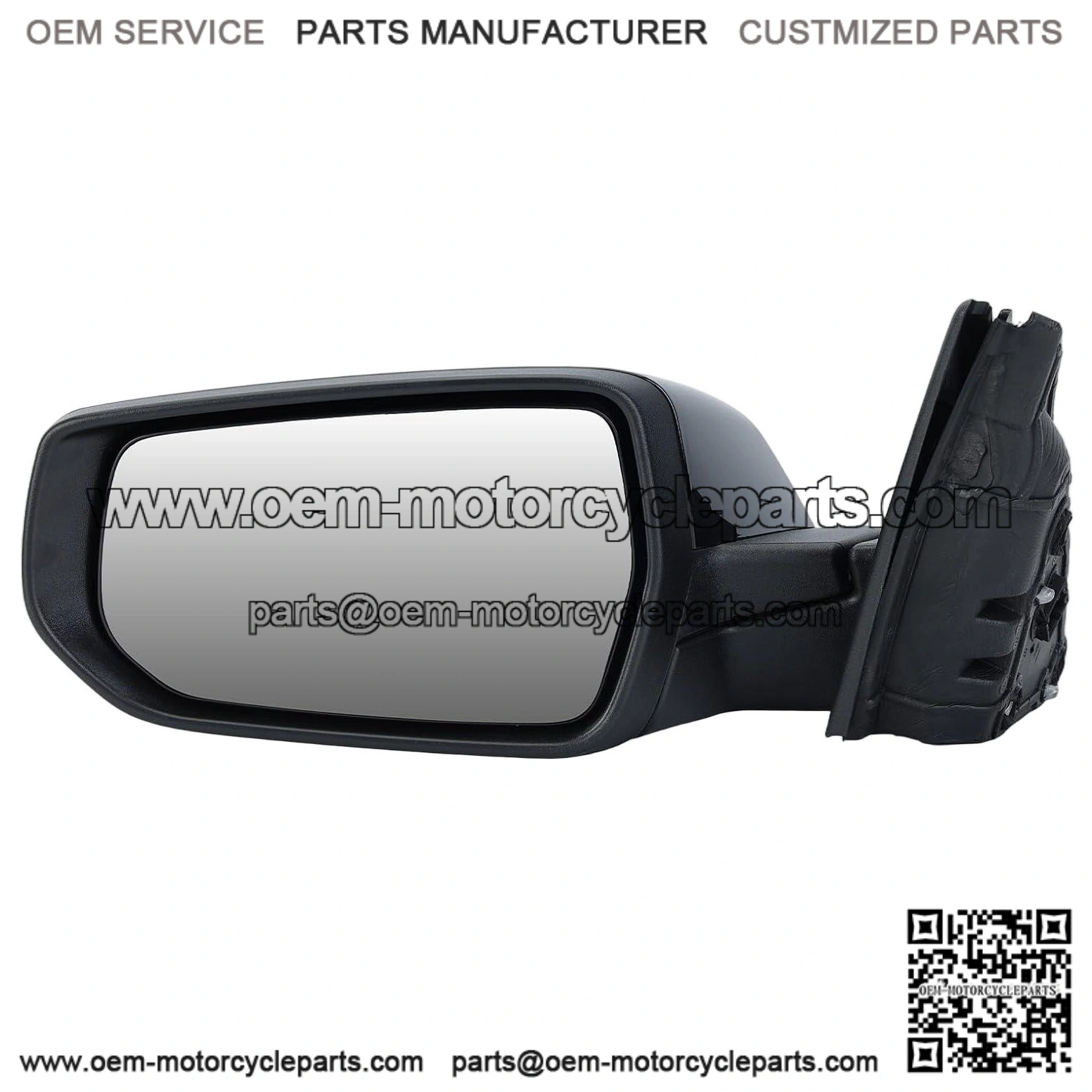 Driver Side View Mirror Compatible with Chevy Malibu 2016-2022, Non Heated, Without Signal Light, Manual Folding, LH (Gloss Black)