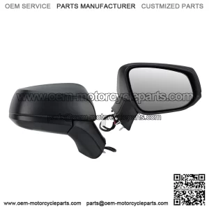 Right Passenger Side Mirror Compatible with Toyota RAV4 2019-2024, Door Mirrors, Power Manual Folding, Non-Heated, 3 Pins