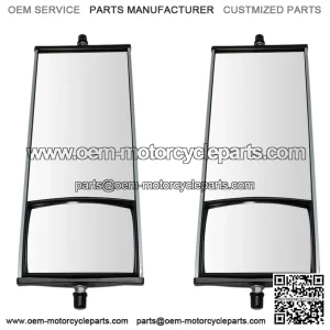 West Coast Mirrors, Manual, 16 x 6.5 Inch, Aluminum, Convex, Left and Right, Compatible with 2000?C2017 Ford F-650, 1997?C2009 Chevrolet T6500, 1997?C2009 GMC T6500, 2011?C2018 Ram 4500, 2000?C2019 Volvo VNL, 2002?C2017 Isuzu NPR
