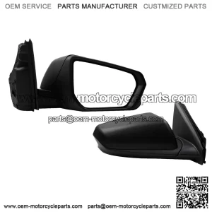 Passenger Side Mirror Compatible with 2018-2023 Chevy Equinox GMC Terrain, Right Rear View Mirror, Black Texture Cover, Manual Folding, Heated, Power Glass, Replace GM1321560 (5 Pins)