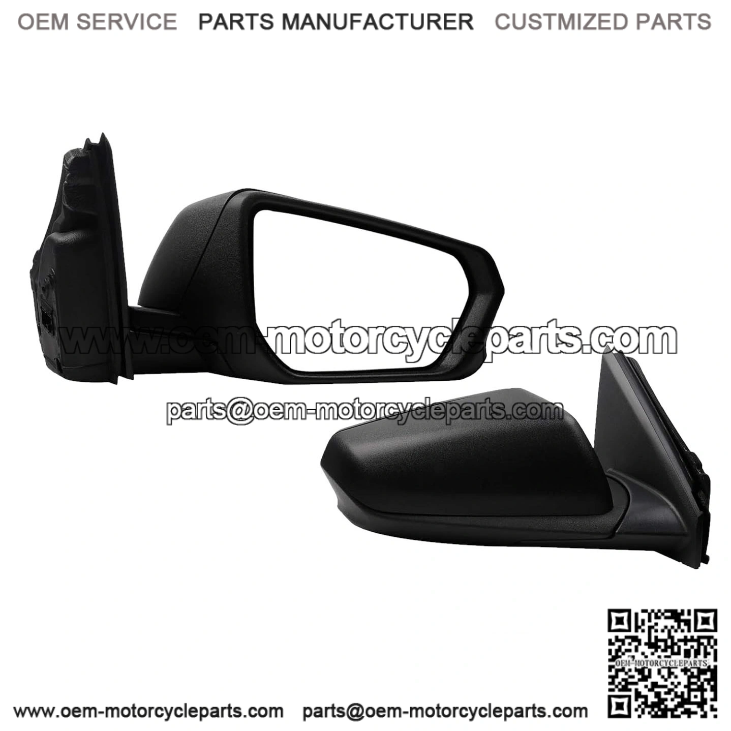 Passenger Side Mirror Compatible with 2018-2023 Chevy Equinox GMC Terrain, Right Rear View Mirror, Black Texture Cover, Manual Folding, Heated, Power Glass, Replace GM1321560 (5 Pins)