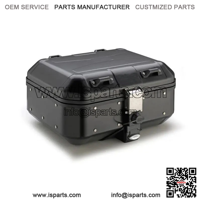 Black Aluminium 30L Top Case for QJ MOTOR SRT 600 SX (2024) - Compact Motorcycle Box
