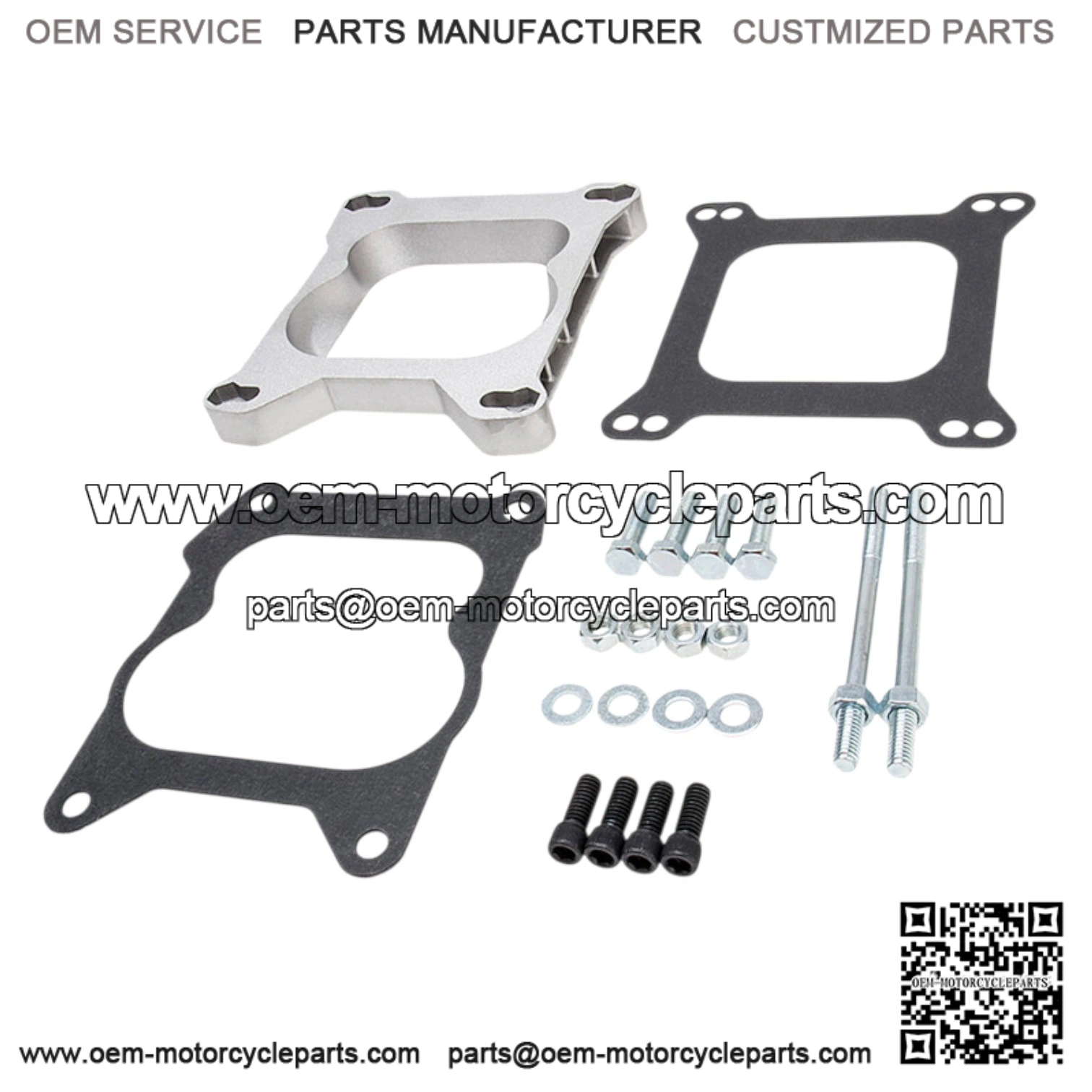 3/4" Open Carburetor Adapter Plate for 9132 4BBL Quadrajet Base Manifolds
