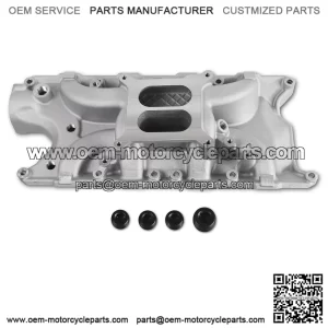 2121 8124 Intake Manifold ?C Aluminum Dual Plane Compatible with Ford Windsor Small Block SBF 1962-2001 260 289 302W V8 ?C Idle-6,500, DM-3212-N ?C Silver