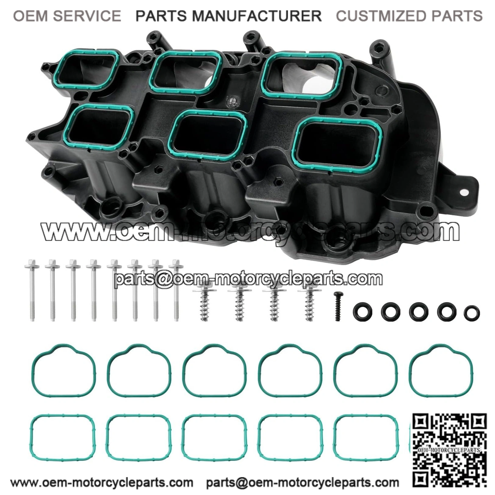 Lower Intake Manifold with Gasket for 2011-2021 Dodge Charger, Challenger, Durango, Jeep Wrangler, Grand Cherokee, RAM 1500, ProMaster, Chrysler 200, 300, Town & Country ?C 3.6L Pentastar V6 ?C Replaces 05184199AF
