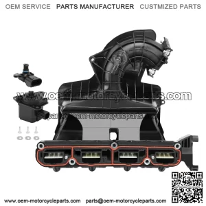 Intake Manifold with Runner Control Valve and MAP Sensor ?C Compatible with Chrysler, Dodge, Jeep Vehicles ?C Avenger, Caliber, Compass, Journey, Patriot, Sebring 2007-2017 ?C 2.4L 2.0L 1.8L