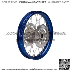 Complete 14" Blue Rear Wheel Assembly for 2021-2025 Yamaha YZ85 YZ 85