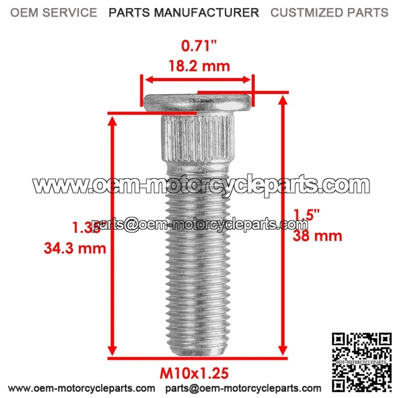 Yamaha Rhino 660 YXR660 2004 2005 2006 2007 8 Rear Wheel Stud Bolt Serration - Image 2
