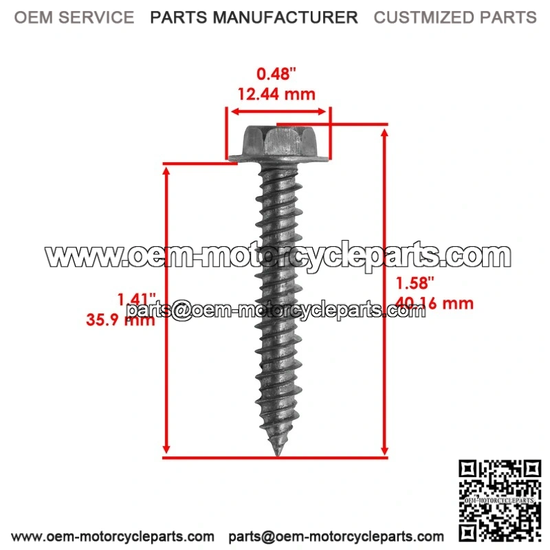 Polaris Clutch Cover Mounting Screw M6x35 Qty 8 7519330 Screw Bolts - Image 2