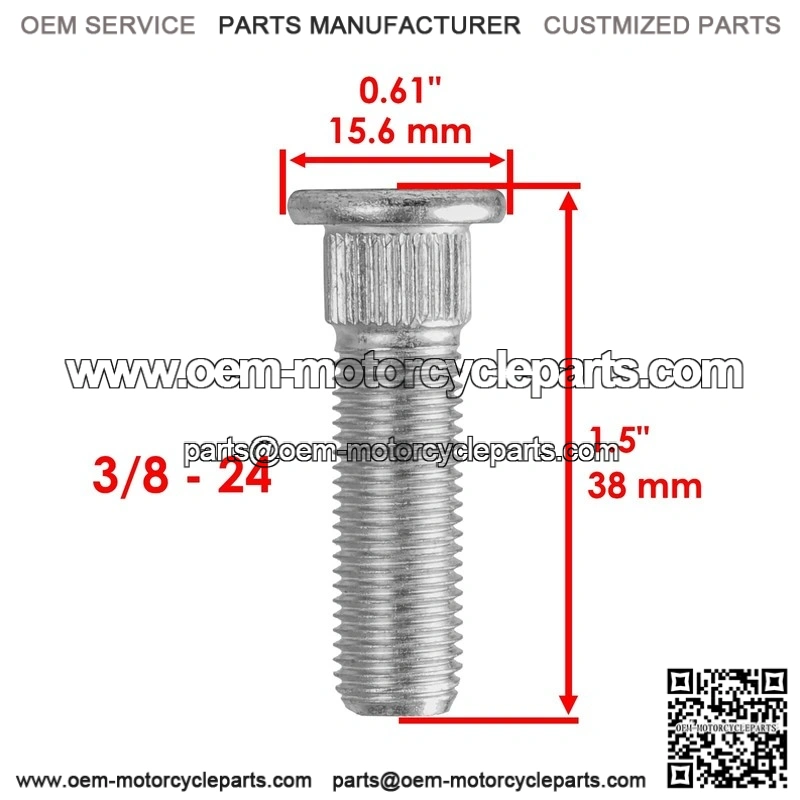 Polaris RZR 800 EFI EPS 2008 2009-2014 16 Studs Front Rear Wheel Hub Studs - Image 3