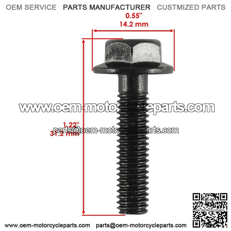 Yamaha 95817-06025-00 91001-06025-00 95812-06025-00 Flanged Head Bolt - Image 2