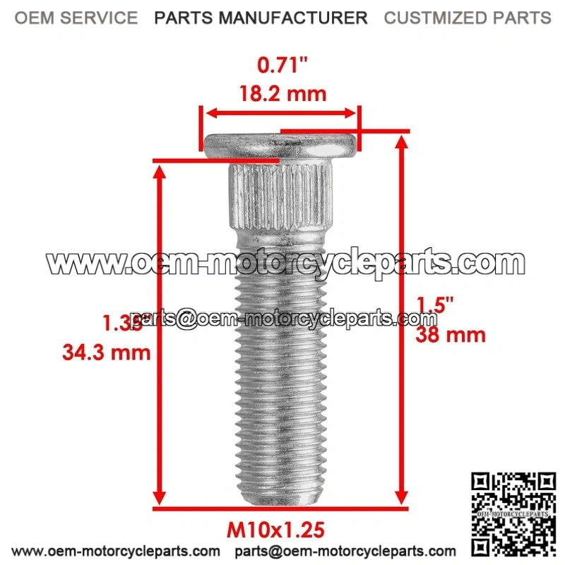 Yamaha Warrior 350 YFM350X 1996-2004 Rear Wheel Studs - Image 2