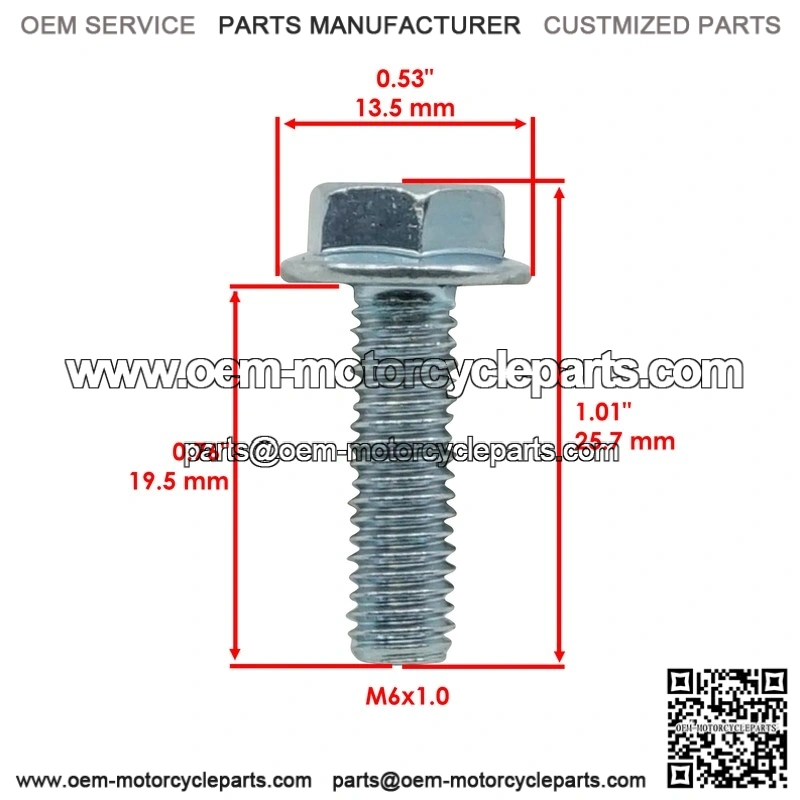 Polaris RZR Ranger Sportsman Hawkeye M6 X 1.0 / Qty 12 7518529 Bolt Screw - Image 2