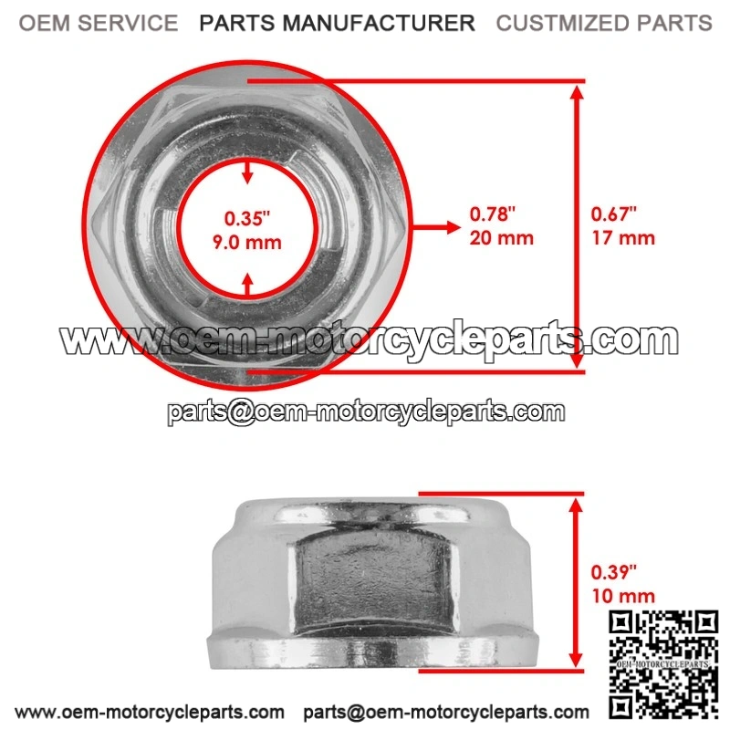 Honda 90114-HM3-A60 Rear Wheel Axle Sprocket Bolt & Nut - Image 3