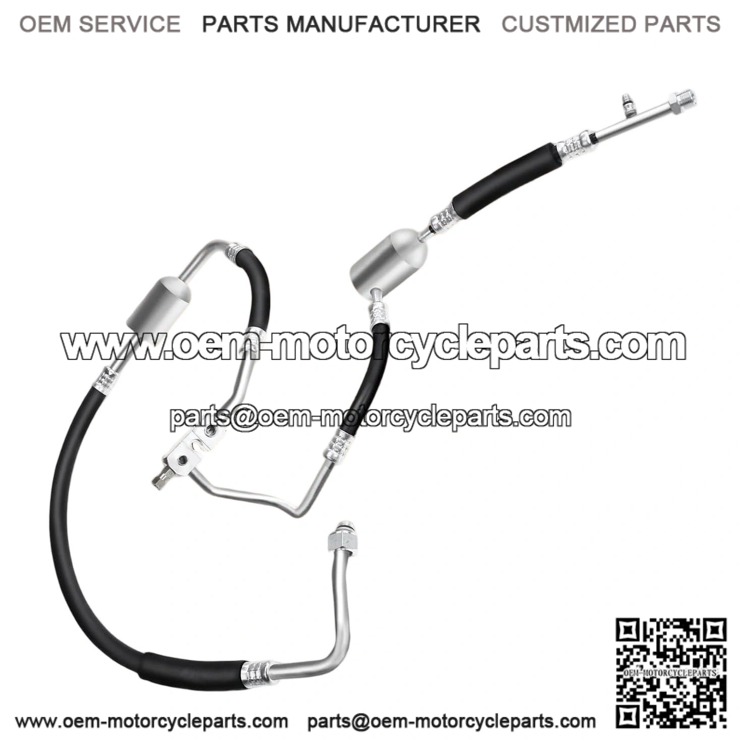 A/C Suction & Discharge Line Hose Assembly for Ford F-150, F-250, F-350, Bronco, 1989-1993, OHV