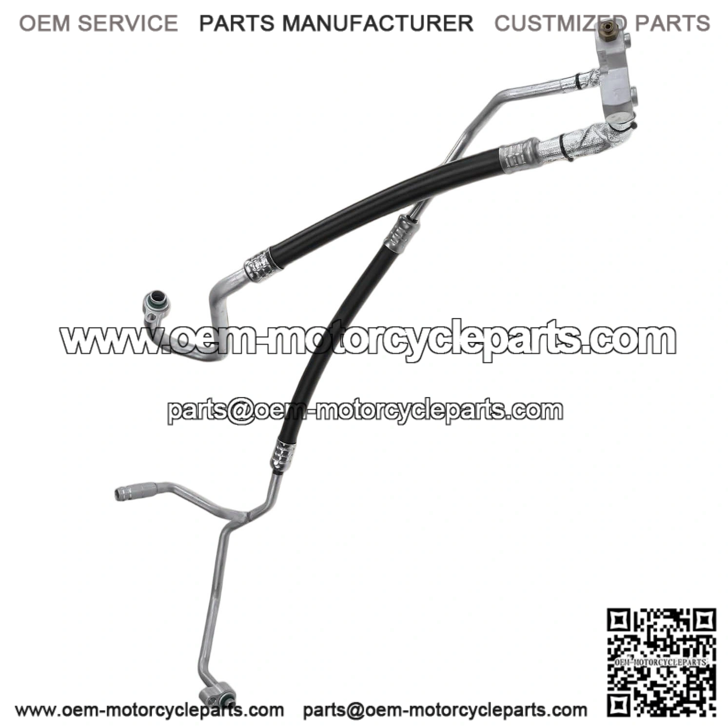 A/C Suction & Discharge Line Hose Assembly for Ford F-250 Super Duty, F-350 Super Duty, F-450 Super Duty, F-550 Super Duty 2003-2007, & Excursion 2003-2005, V8 6.0L, Diesel