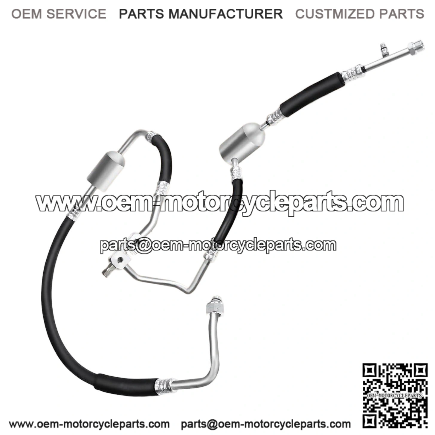 A/C Suction Hose & Discharge Line Hose Assembly for Ford F-150, F-250, F-350, Bronco, 1989-1993, OHV