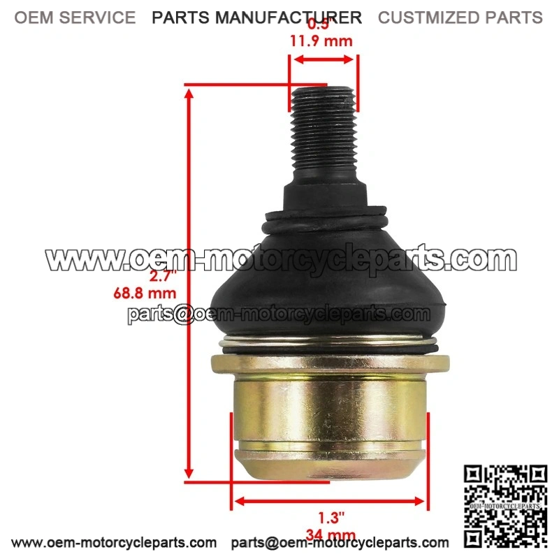 John Deere XUV560E XUV590E XUV590M 4 Front A-Arm Lower Upper Ball Joint - Image 3