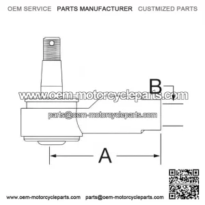 Steering Cylinder Ball Joint Fits Case-IH & Ford/New Holland Compact Tractors, PN:SBA334801512 (SBA334801512)