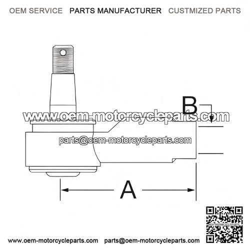 Steering Cylinder Ball Joint Fits Case-IH & Ford/New Holland Compact Tractors, PN:SBA334801512 (SBA334801512)