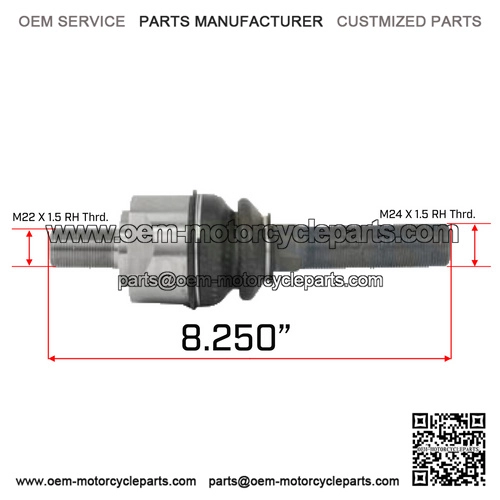 John Deere Backhoe 310J, 310SJ, 410J & More 4WD Front Axle Tie Rod Swivel Joint (AT339807)