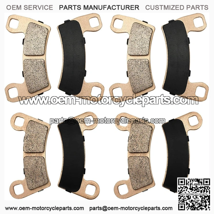 Sintered Front & Rear Brake Pads for Polaris RZR 900 S, 900, S-1000 2-Seater Trail Models