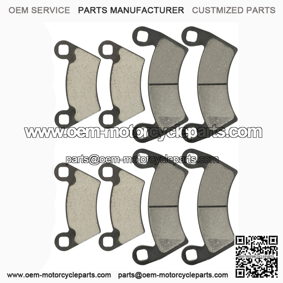 Caltric Front & Rear Brake Pads for Polaris Ranger 800 4x4 EFI (2010-2014) | Complete Brake Set