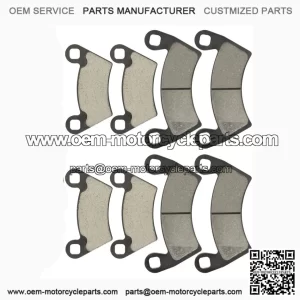 Caltric Front & Rear Brake Pads for Polaris Ranger 700 EFI 4x4 & 6x6 (2008-2009) | Brake Set