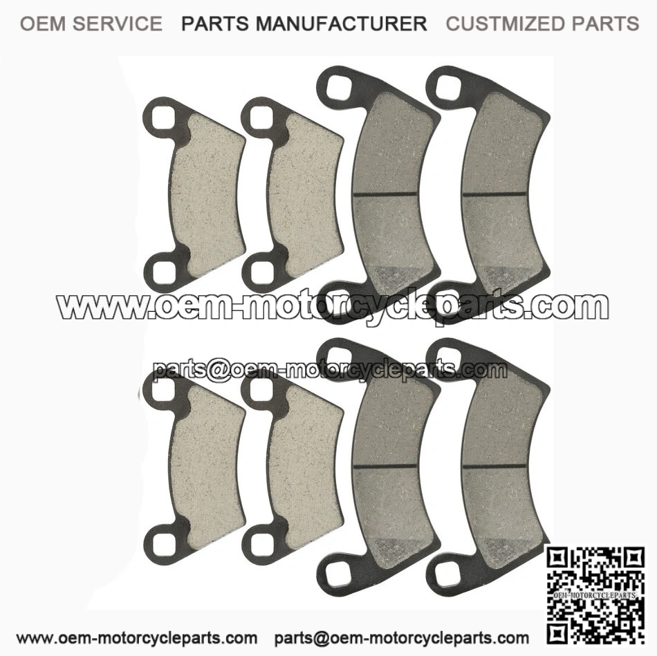 Caltric Front & Rear Brake Pads for Polaris Ranger 700 EFI 4x4 & 6x6 (2008-2009) | Brake Set