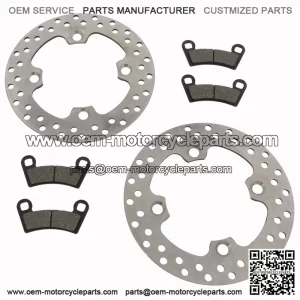 Brake rotors and pads for the Polaris RZR 570 2014 - 2021 front brakes