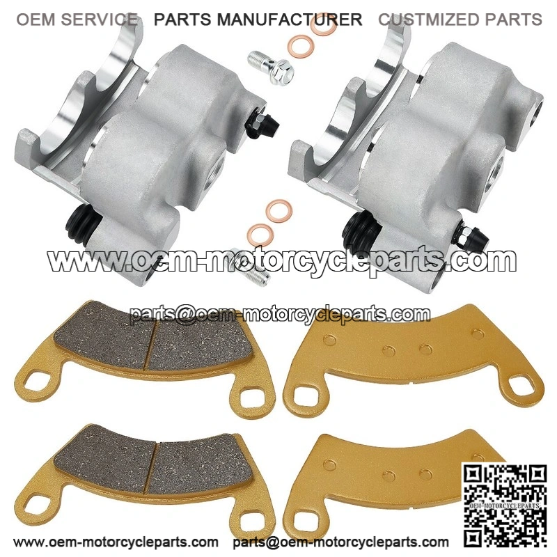 Front Brake Calipers and Pads Assembly for Polaris Ranger 700, XP 700, Crew (2008-2009) | Complete Caliper Kit