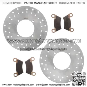 2006-2007 Polaris Ranger 700 6x6 EFI front brake rotors and MudRat brake pads