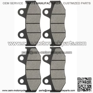 Caltric Front and Rear Brake Pads for for Honda ATC250R 1985 1986