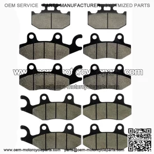 Front Rear And Middle Brake Pads for Rhino 700 YXR700F YXR 700F 2008-2013