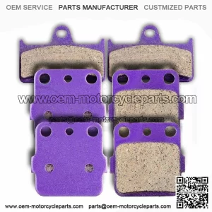 F+R Carbon fiber Brake Pads For Grizzly 660 YFM660F 4x4 2002-2004