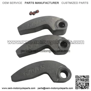 65 Gram Clutch Cam Arms / Weights (3) - New for Arctic Cat Snowmobile, Part 0746-670