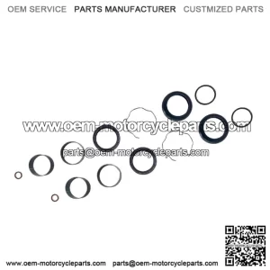 Fork Seals Kit Oil Dust Bushings Set for 2021-2024 Yamaha MT07 MT-07 MT 07