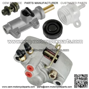 Rear Brake Caliper with Master Cylinder and Reservoir for Polaris Trail Blazer 250 2001-2003