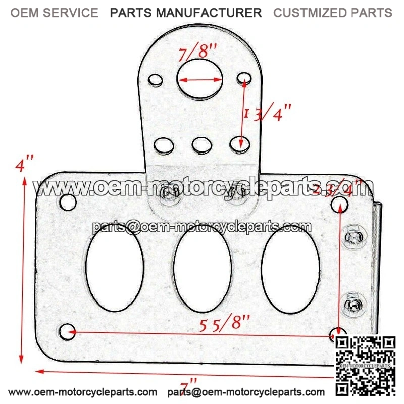 Side Mount License Plate Bracket Holder ?C for Harley Touring Road King - Image 2