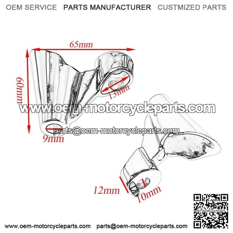 Front Turn Signal Mounts Relocation ?C Black for Harley Sportster XL 48 1200X 10-15 - Image 2