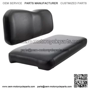 Replacement Rear Flip Seat Cushions for Club Car Precedent & Tempo - Black