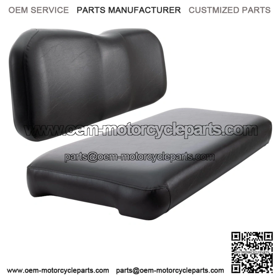 Replacement Rear Flip Seat Cushions for Club Car Precedent & Tempo - Black