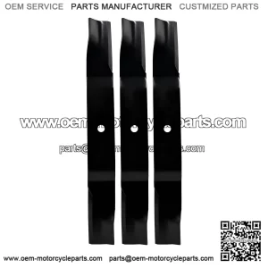 561163B 3-Blade Set ?C Fits 61" Bobcat Mowers, Replaces 112111-03, 438-0002-00, 50-3050, and 71440006
