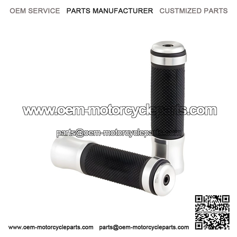 ALUMINIUM RUBBER GRIPS (125mm, ?24mm) ?C For Vespa P80?150X, PX80?200E