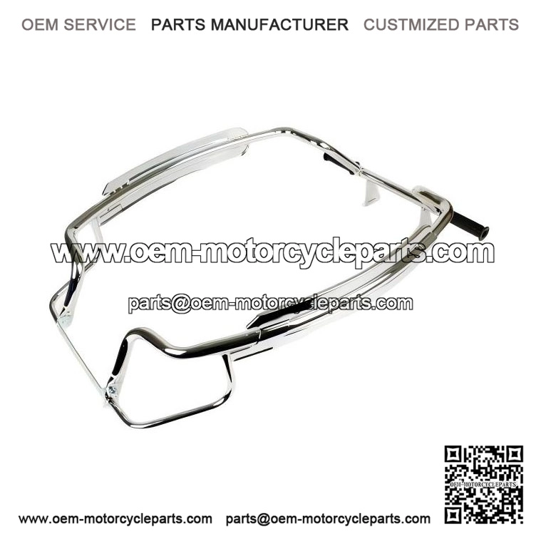 Chrome Crash Bars / Florida Side Panel Rear Protector for Vespa PX & LML 125/150/200.