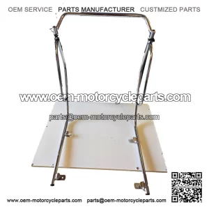 Classic 3-Piece Chrome Crashbar / Side Protection Set ?C No Drilling, fits Vespa PX, PE & T5.