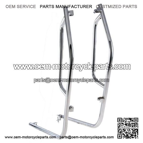 Chrome Legshield / Floorboard Crash Bars for VESPA PX125E, PX150E & PX200E (1984-2016).
